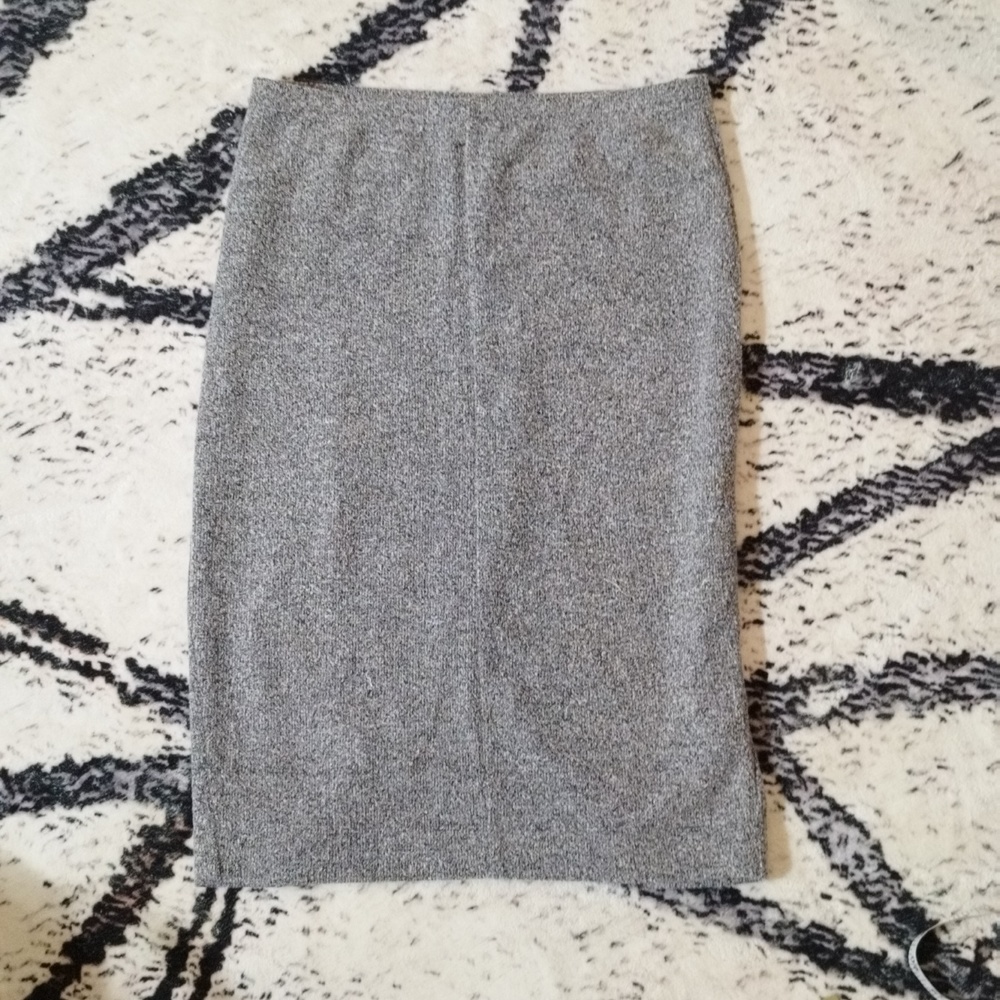 Joe fresh knit grey skirt with slit